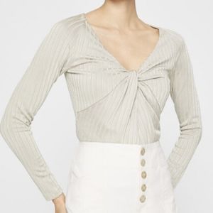 Club Monaco Front twist Top Grey
